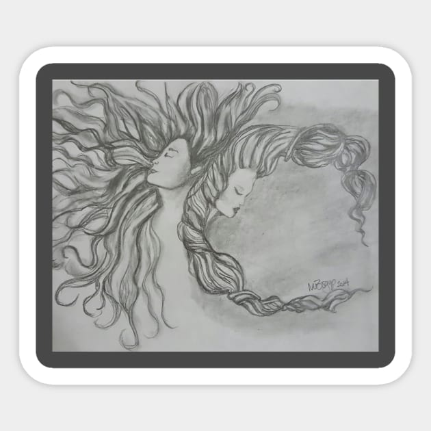 Celestial Beauties Sticker by Ms. Clemmons Art